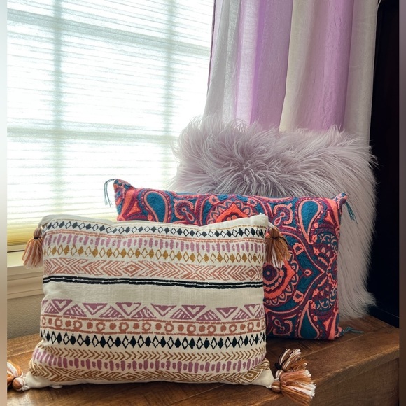 Room Decor Bundle ✨ Curtains & Pillows, Ombré, Purple, Teal, bedroom decor lot - Picture 1 of 11